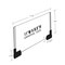 Azar Displays Two-Sided Large Acrylic Sign Holder W/ Magnetic Boots 11" X 8.5", PK2 109904 - alternate 2